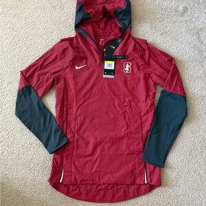 Nike Stanford Cardinal Men’s Small 1/4 Zip Hoodie Windbreaker NWT